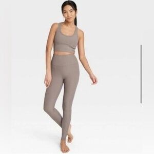 All in Motion Women’s Light Support Rib Racerback Longline Sports Bra